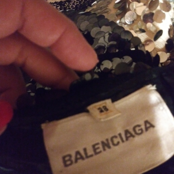 Vintage Balenciaga Sequin beads One Size Blazer cardigan - Picture 5 of 6